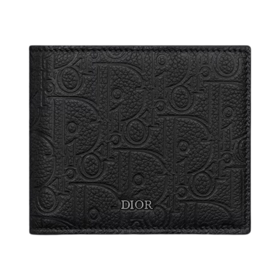 디올 반지갑 디올 그래비티 레더 블랙(Dior Bifold Wallet Dior Gravity Leather Black)