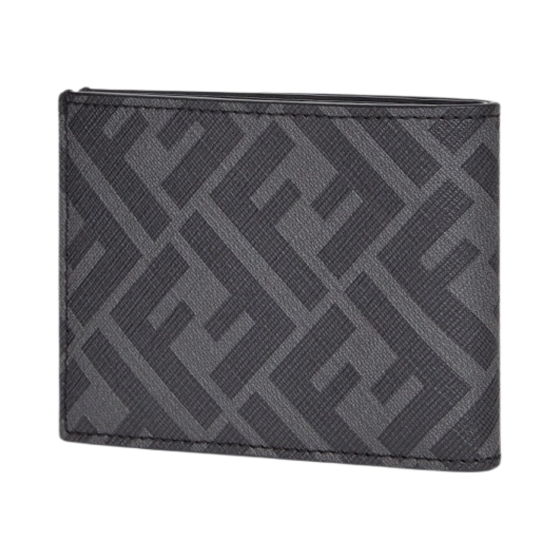 펜디 US 달러 다이애그널 패브릭 반지갑 그레이(Fendi US Dollar Diagonal Fabric Bi-Fold Wallet Grey) - 2