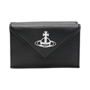 Vivienne Westwood Envelope Leather Bi-Fold Wallet Black