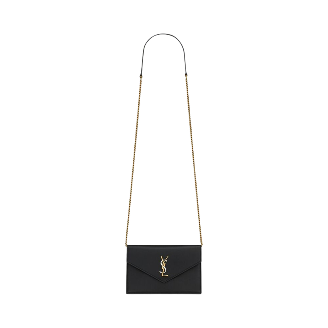 생로랑 카산드라 엔벨로프 체인 월렛 스무스 레더 블랙(Saint Laurent Cassandre Envelope Chain Wallet in Smooth Leather Black) - 1