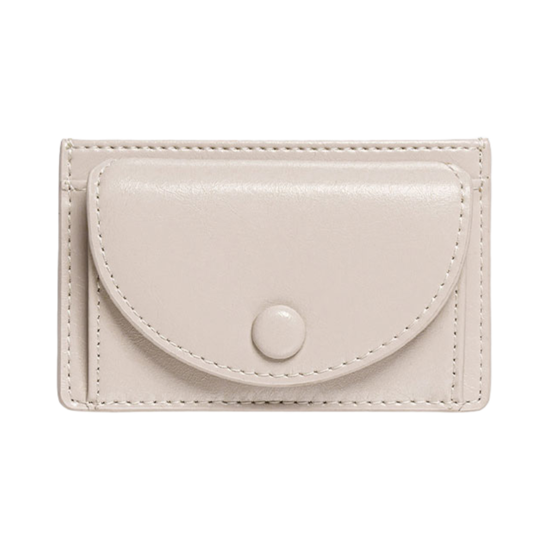 L08A1170495 Lemasque Dot Slim Pocket Mini Coin Transportation Card Wallet Warm Gray