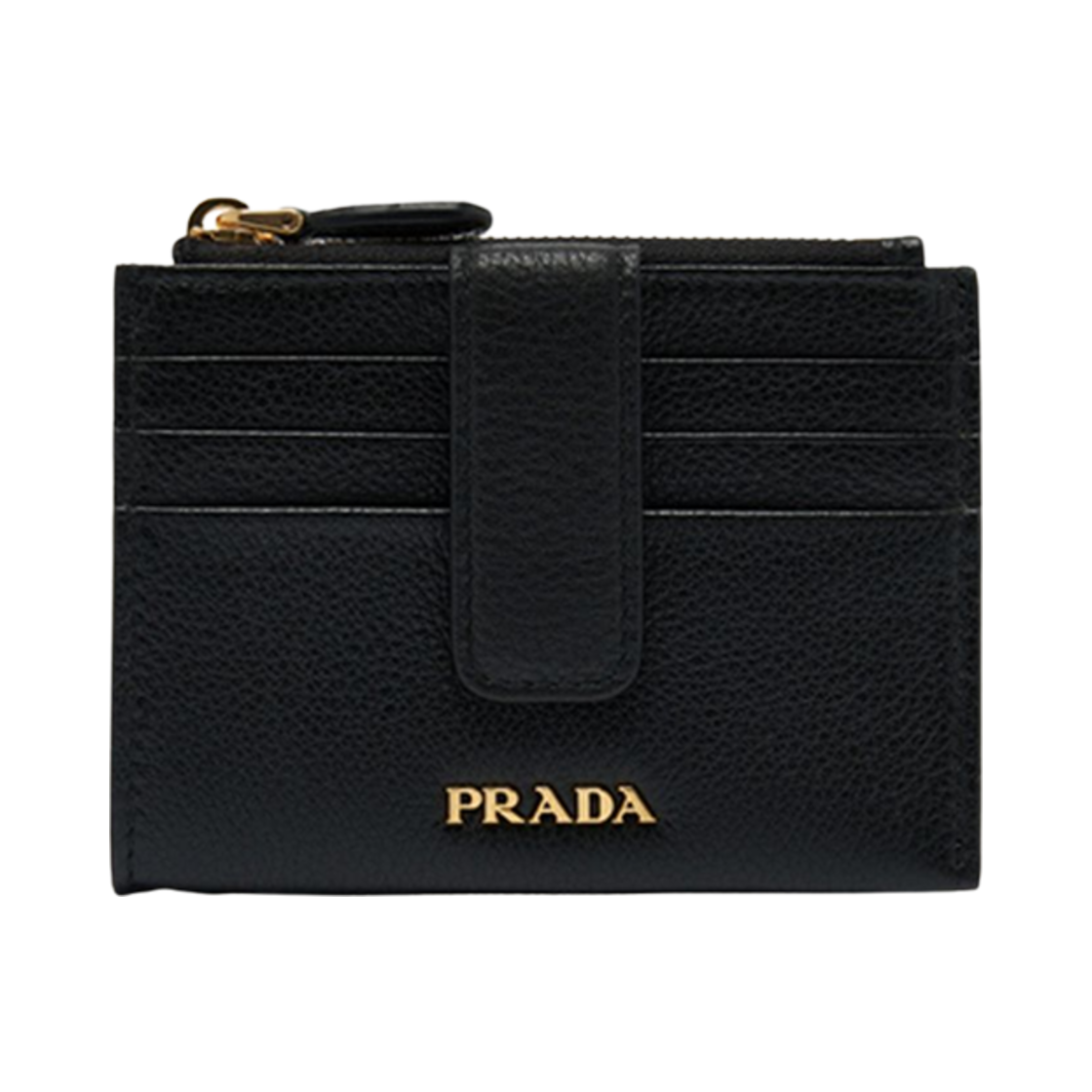 1MC026-2E3A-F0002 Prada Vitello Move Card Holder Black