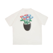 Vandy The Pink Flower Logo Spray T-Shirt White
