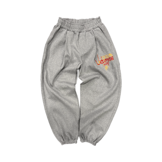UMCPOCMGCHNP Undermycar POC CHN Flag Bonded Sweat Pants Melange Gray