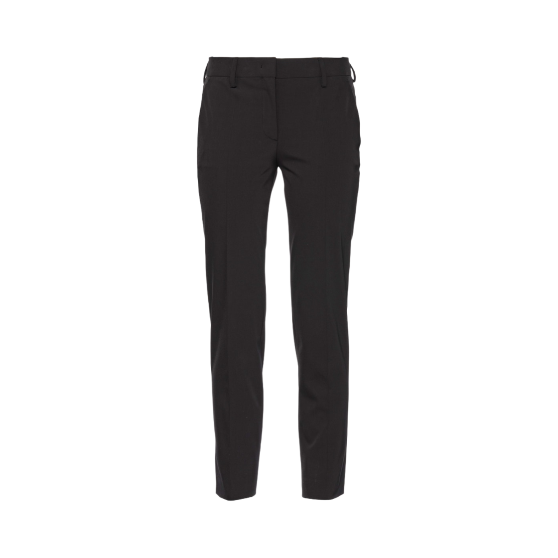 (W) 프라다 테크니컬 스트래치 패브릭 트라우저 블랙((W) Prada Technical Stretch Fabric Trousers Black) - 1