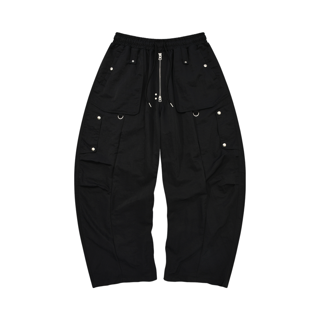 24FWCLPT002-BK PHOS333 Flap Pocket Wide Pants Black