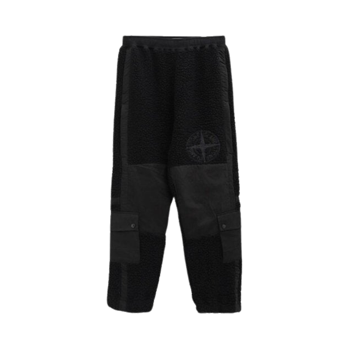 스톤 아일랜드 61541 테디 플리스 카고 팬츠 블랙 - 22FW