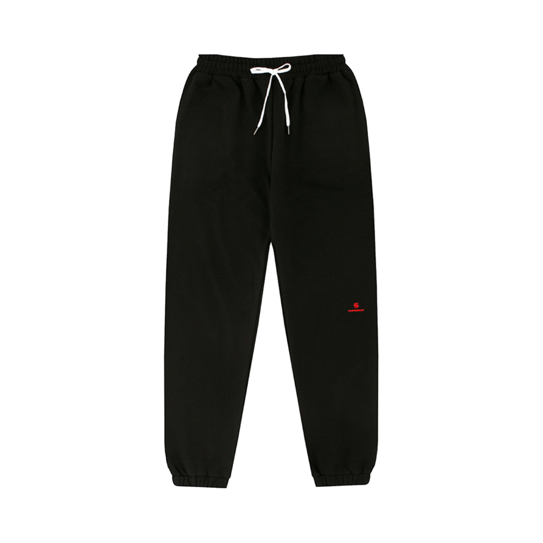 홍우성 조거 팬츠 위드 엠브로더리 블랙(Hongwoosung Jogger Pants With Embroidery Black)