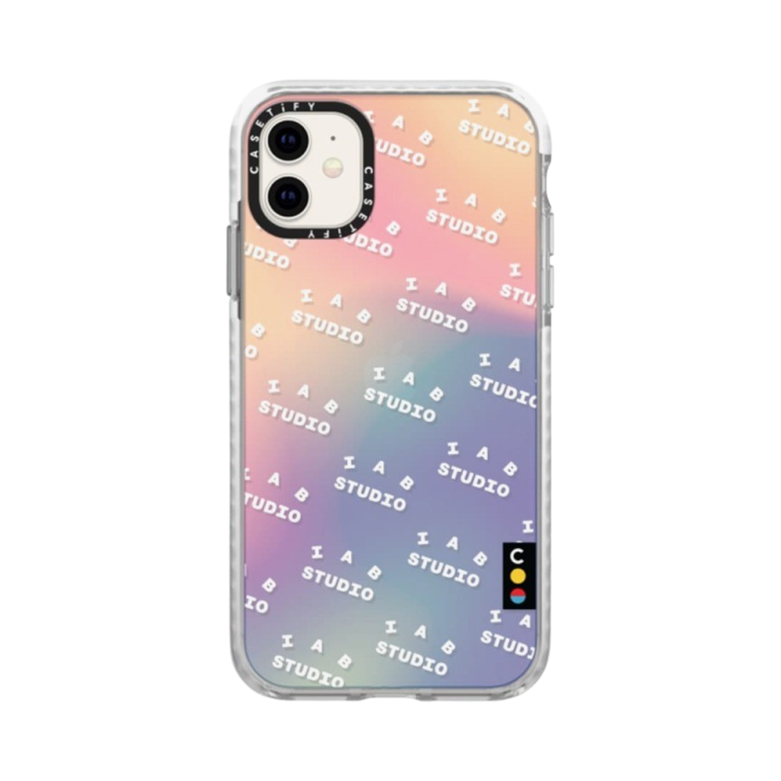 케이스티파이 x 아이앱 스튜디오 아이폰 패턴 로고 케이스 시어 무지개(Casetify x IAB Studio iPhone Pattern Logo Case Sheer Iridescent) - 2