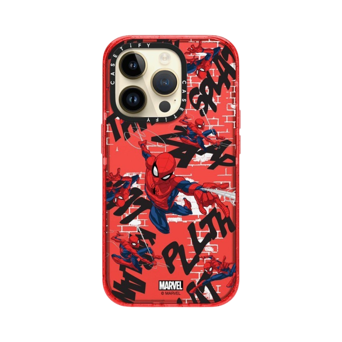 케이스티파이 x 마블 아이폰 스파이더맨 패턴 레드 임팩트 케이스 반투명 워터멜론(Casetify x Marvel iPhone Spider-Man Pattern Red Impact Case Sheer Watermelon) - 4