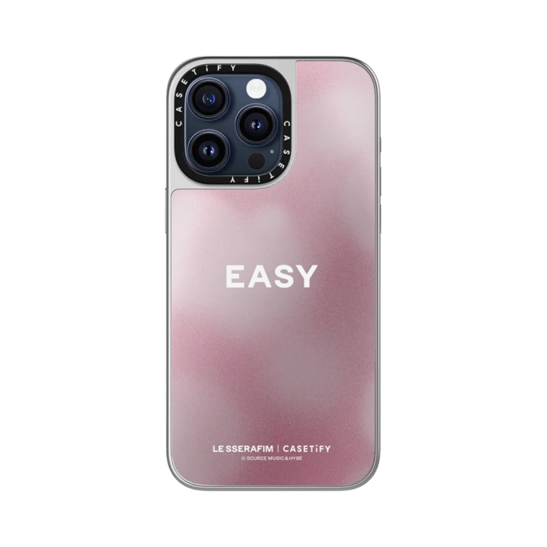 케이스티파이 x 르세라핌 아이폰 이지 바미 플렉스 맥세이프 미러 케이스 실버 미러 실버 범퍼(Casetify x LE SSERAFIM iPhone EASY Balmy Flex MagSafe Mirror Case Silver Mirror Silver Bumper) - 2