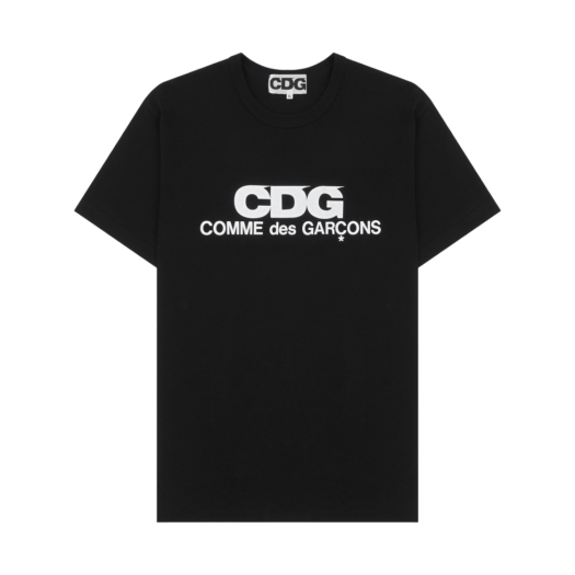 CDG 로고 티셔츠 블랙