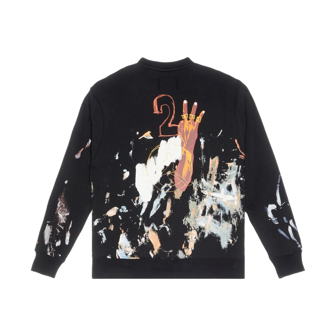 조던 아티스트 시리즈 바이 제이미 홈즈 플리스 크루넥 스웨트셔츠 블랙 - 아시아(Jordan Artist Series By Jammie Holmes Fleece Crewneck Sweatshirt Black - Asia) - 2