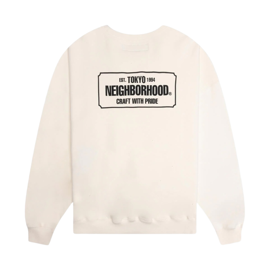네이버후드 클래식 S 롱슬리브 크루넥 스웨트셔츠 오프 화이트(Neighborhood Classic-S L/S Crewneck Sweatshirt Off White) - 1