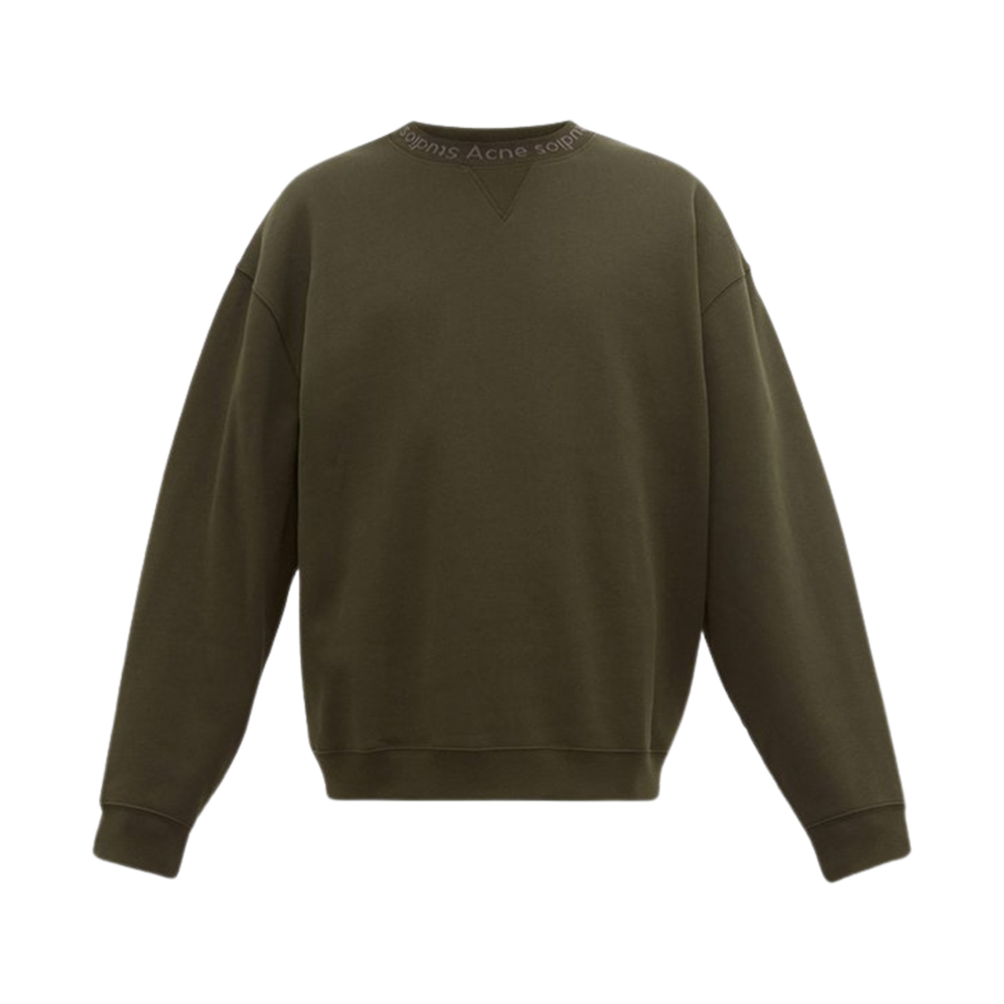 아크네 스튜디오 플로고 크루넥 스웨트셔츠 카키(Acne Studios Flogho Crew Sweatshirt Khaki) - 1