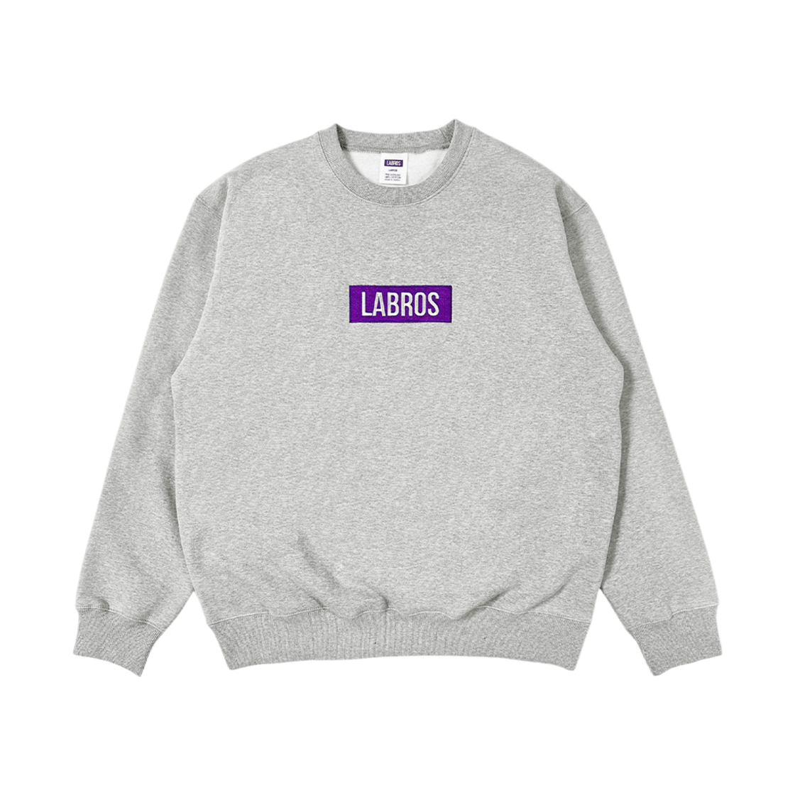 라브로스 박스 로고 크루넥 그레이(Labros Box Logo Crewneck Grey)