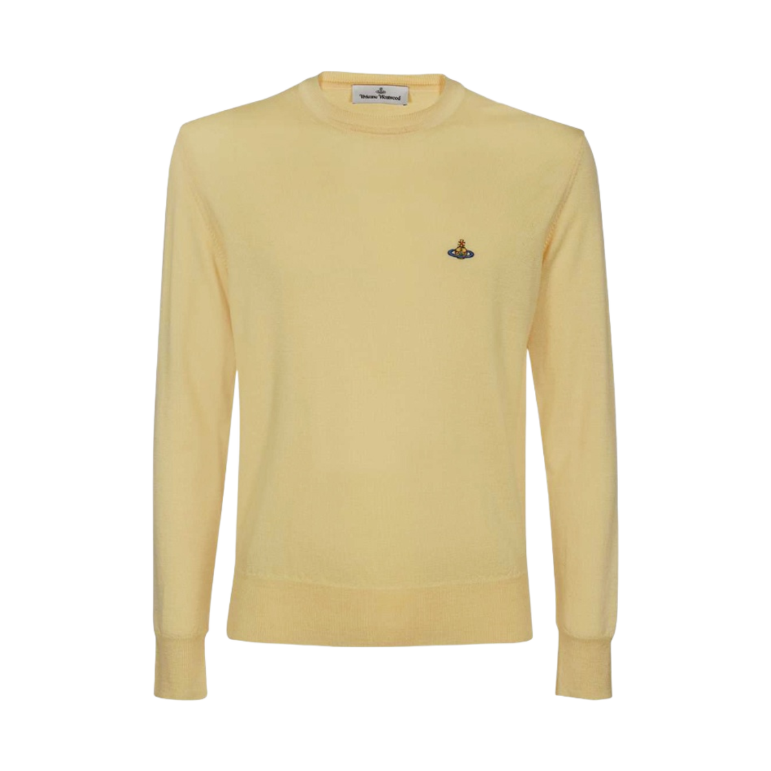 비비안 웨스트우드 라운드 넥 니트 페일 옐로우(Vivienne Westwood Round Neck Knit Pale Yellow) - 1