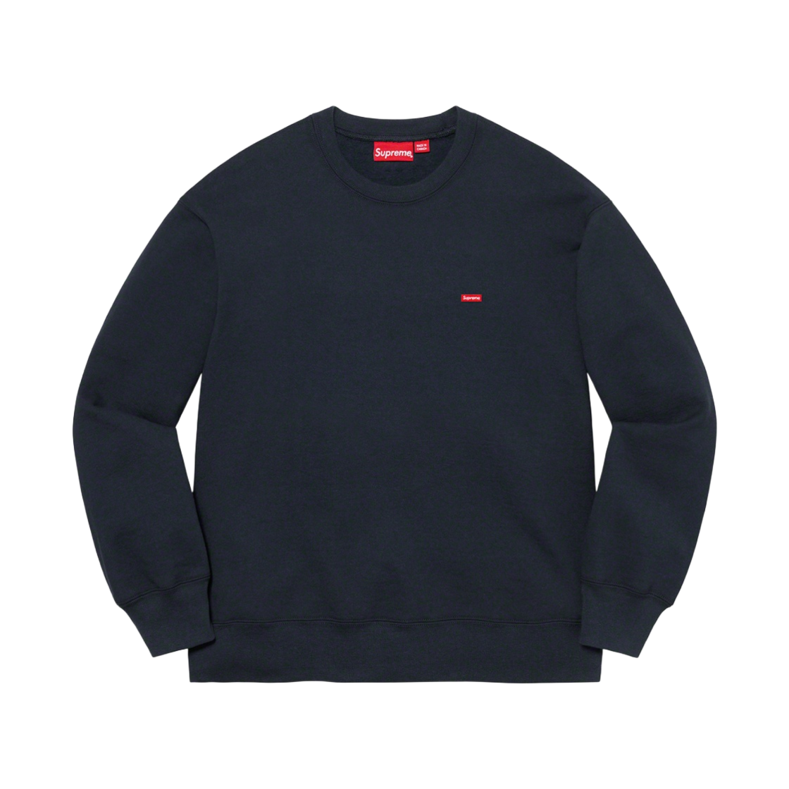 - Supreme Small Box Crewneck Navy - 21FW