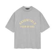 Essentials Heavy Jersey Crewneck T-Shirt Light Heather Grey - 24SS