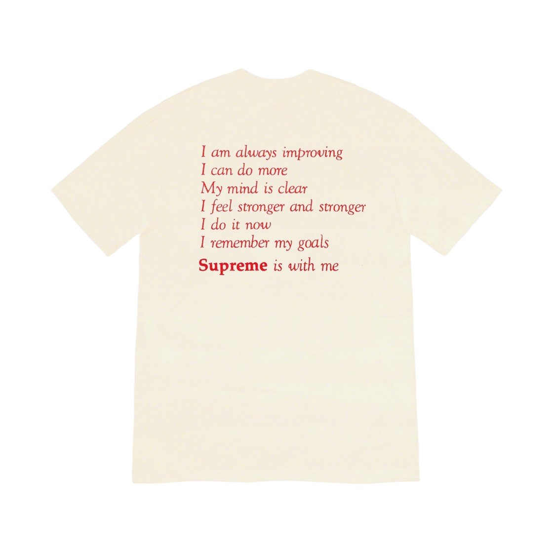 슈프림 스테이 포지티브 티셔츠 내츄럴 - 20FW(Supreme Stay Positive T-Shirt Natural - 20FW) - 2