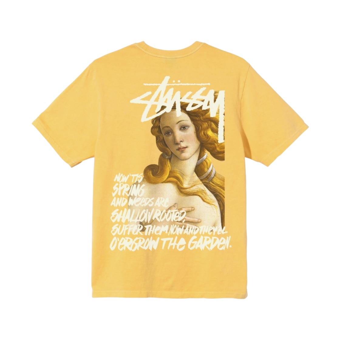 스투시 스프링 위즈 티셔츠 옐로우(Stussy Spring Weeds T-Shirt Yellow) - 1
