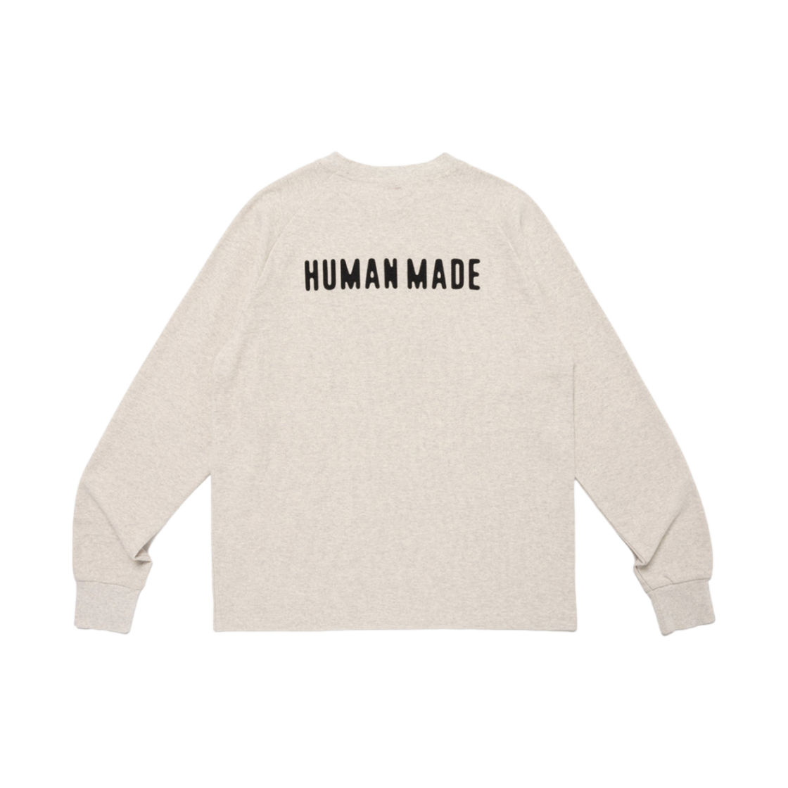 HM28CS012 Human Made Raglan Sleeve L/S T-Shirt White