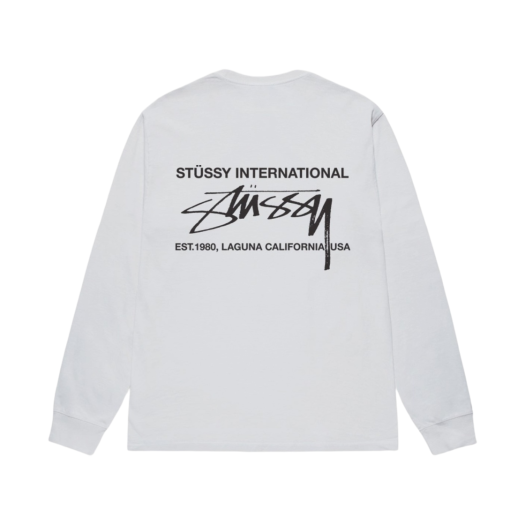 Stussy Smooth International LS T-Shirt White