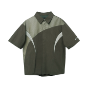 Opening Project Paneled Half Shirt Dark Olive