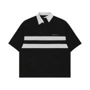 Project G/R Bullied Half Polo Shirts Black