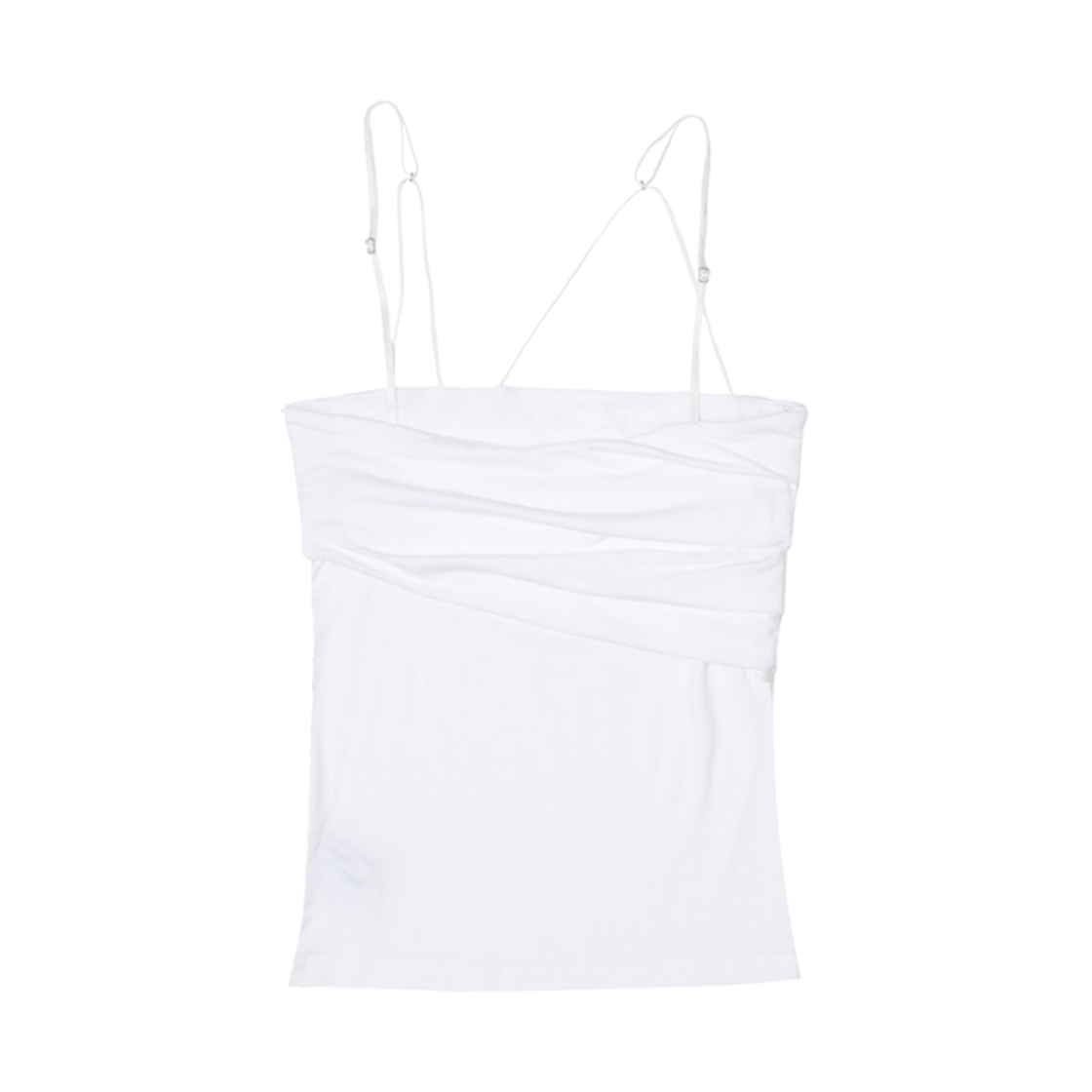 (W) 보헤미안 서울 폴디드 슬리브리스 탑 아이보리((W) Bohemian Seoul Folded Sleeveless Top Ivory) - 2