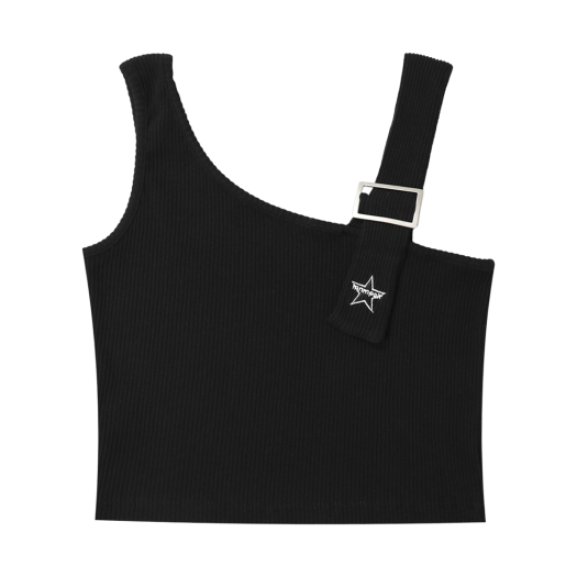 MP22SSSL01BK mnmpair Buckle Sleeveless Black