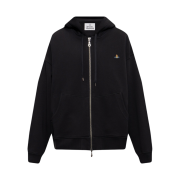 Vivienne Westwood Rugged Zip Up Hoodie Black