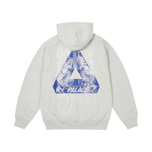 Palace Tri-Dragon Hood Grey Marl - 24SS