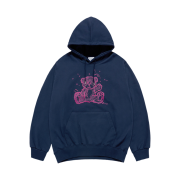 ACME DE LA VIE Hand Sketch Bear Hoodie Navy