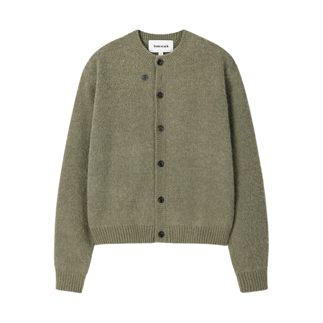 토니웩 알파카 모헤어 크루넥 가디건 헤지 그린(Tonywack Alpaca Mohair Crew-Neck Cardigan Hedge Green)