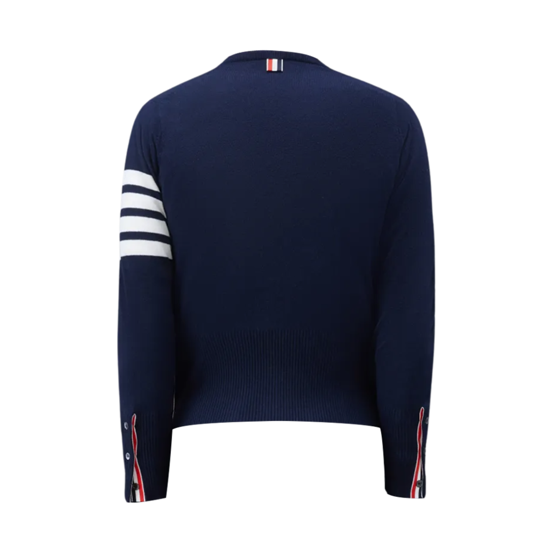 톰브라운 캐시미어 클래식 사선 크루넥 가디건 네이비(Thom Browne Cashmere Classic 4-Bar Crewneck Cardigan Navy) - 2