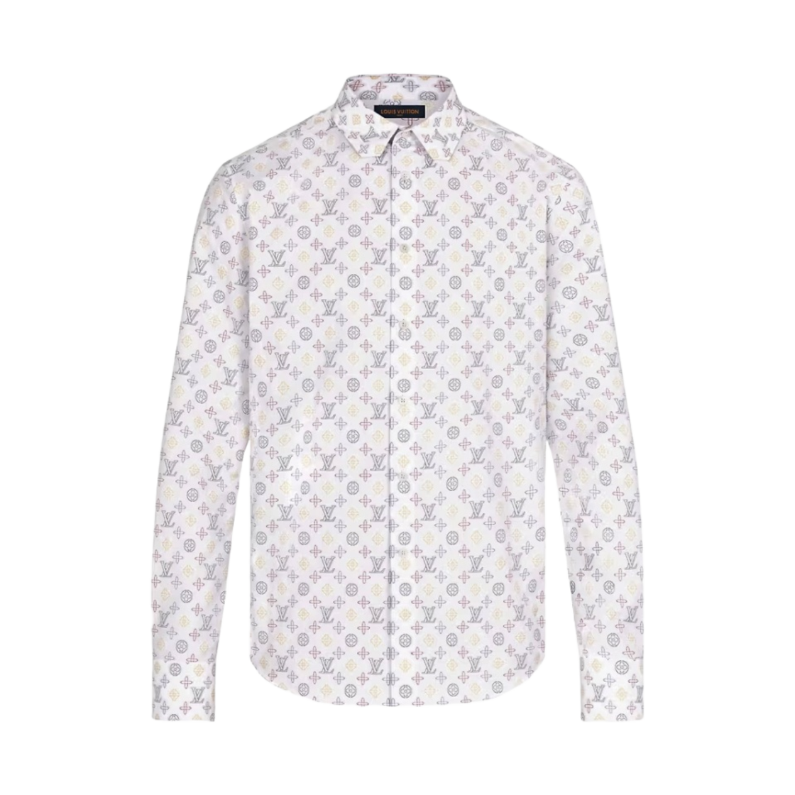 루이비통 DNA 칼라 레귤러 셔츠 화이트(Louis Vuitton Regular Shirt with DNA Collar White)