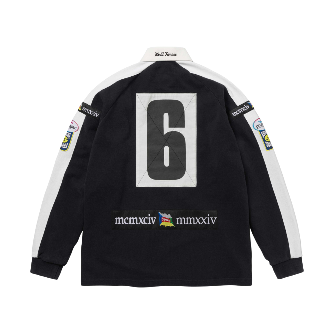 슈프림 체스트 스트라이프 럭비 블랙 - 24FW(Supreme Chest Stripe Rugby Black - 24FW) - 2