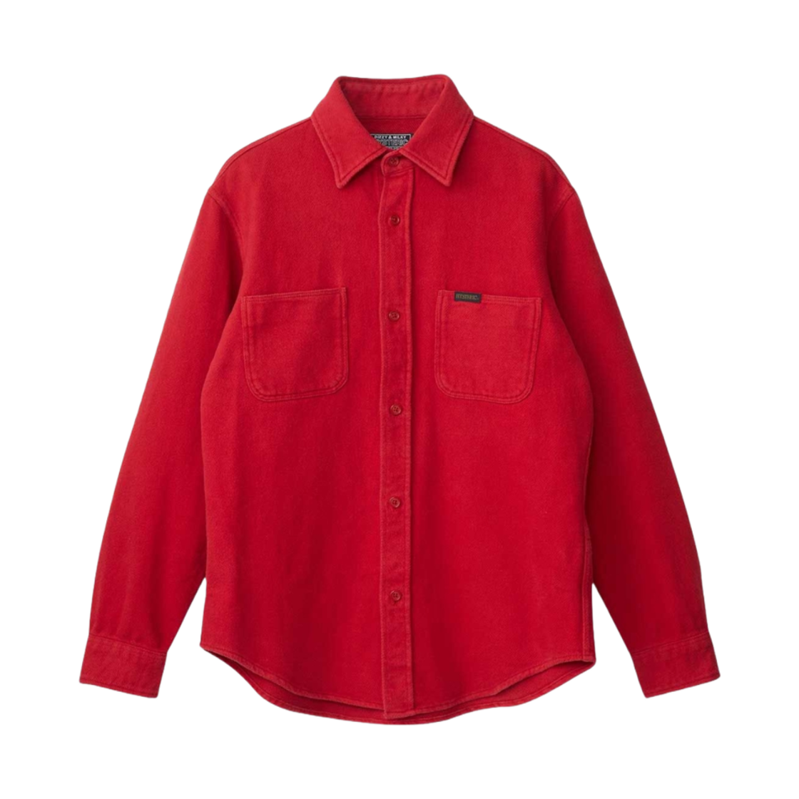 히스테릭 글래머 빅슨 걸 자수 워크 셔츠 레드(Hysteric Glamour Vixen Girl Embroidered Work Shirt Red) - 2