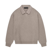 Essentials Knit Polo Core Heather - 23FW