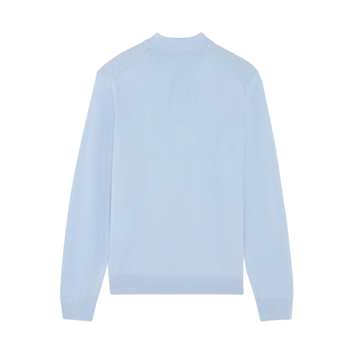 메종 키츠네 드레스드 폭스 패치 레귤러 폴로 점퍼 페일 블루(Maison Kitsune Dressed Fox Patch Regular Polo Jumper Pale Blue) - 2