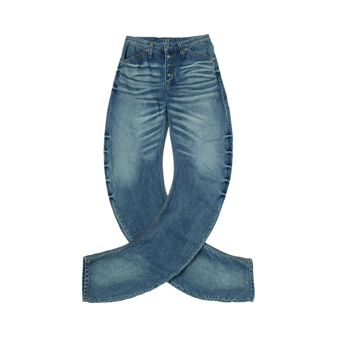 떠그 클럽 파커 데님 팬츠 블루(Thug Club Parkour Denim Pants Blue) - 1