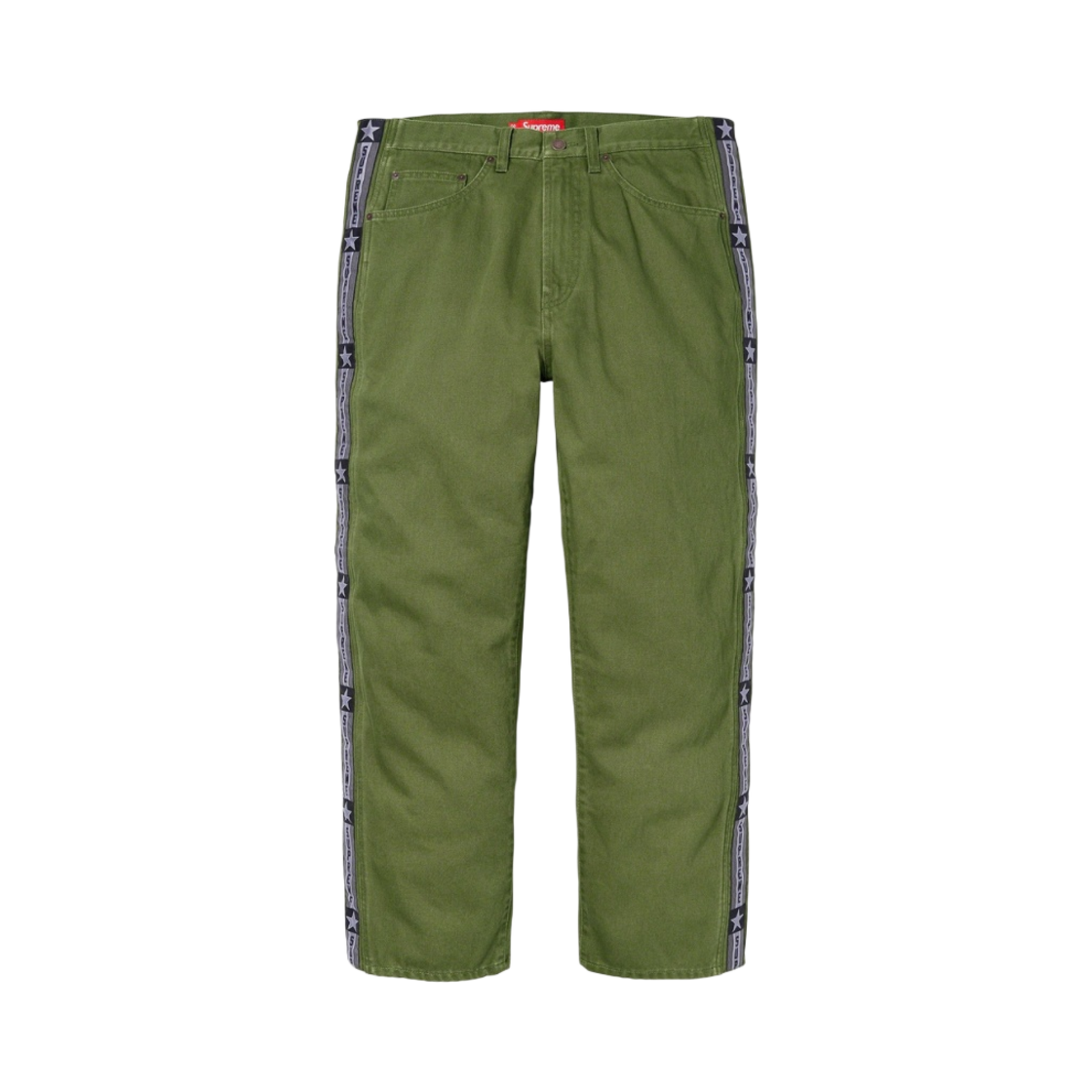 슈프림 스냅오프 배기 진 올리브 - 23FW