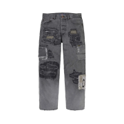 Supreme x Blackmeans Mended Loose Fit Jean Washed Black - 23FW