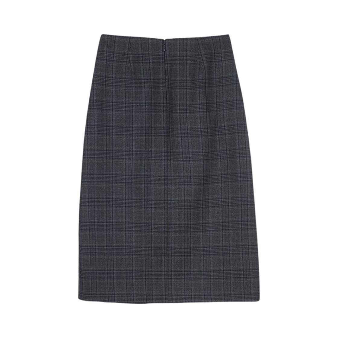 (W) 던스트 벨티드 플리츠 체크 롱 스커트 그레이 체크((W) Dunst Belted Pleats Check Long Skirt Grey Check) - 2