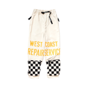 Kapital Thin Canvas Waist Repair Man Track Pants (Race Ver) Kinari