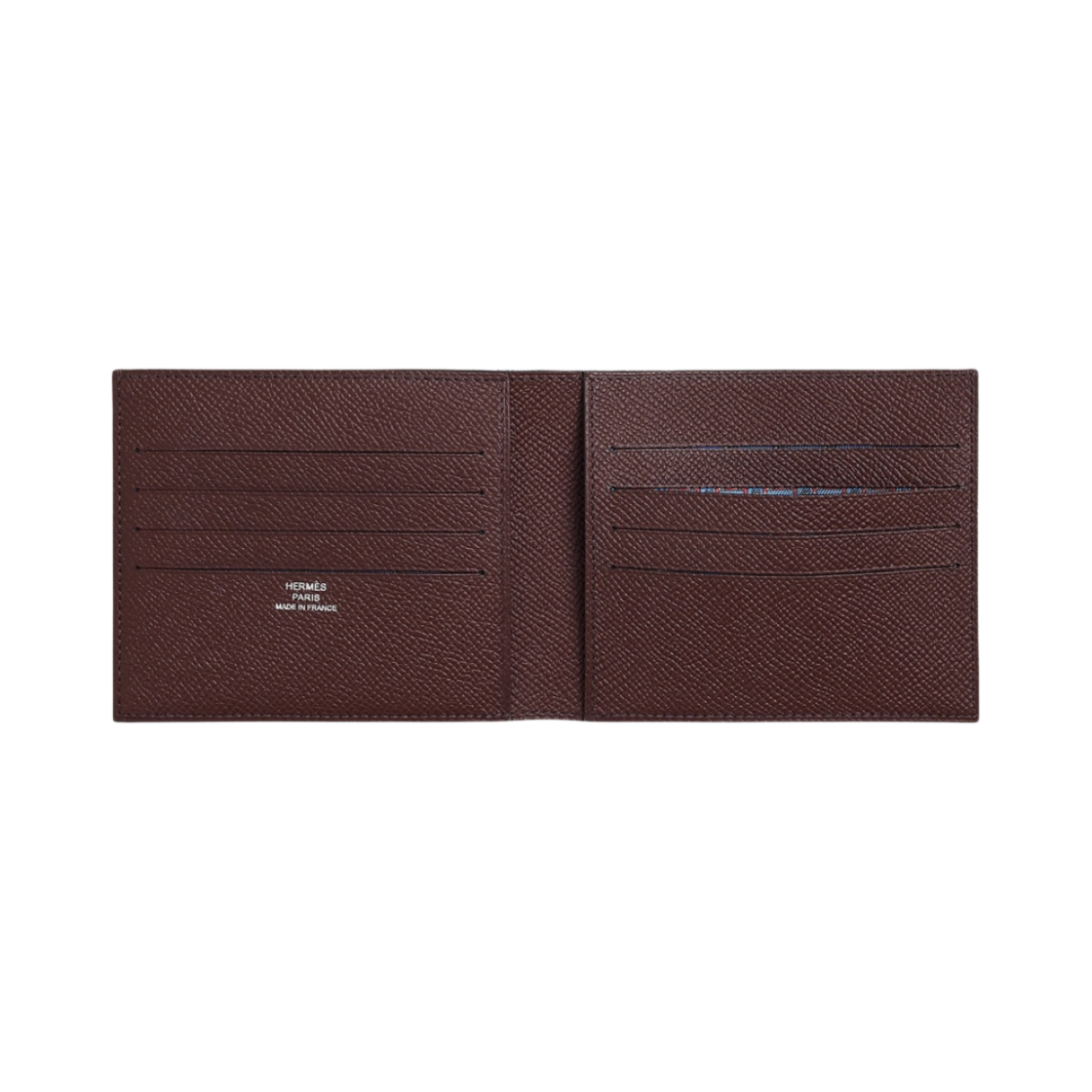 에르메스 시티즌 트윌 컴팩트 반지갑 앱송 & 루즈 셀리에 블루 드 프랑스 사피흐(Hermes Citizen Twill Compact Wallet Epsom & Rouge Sellier Bleu de France Saphir) - 2