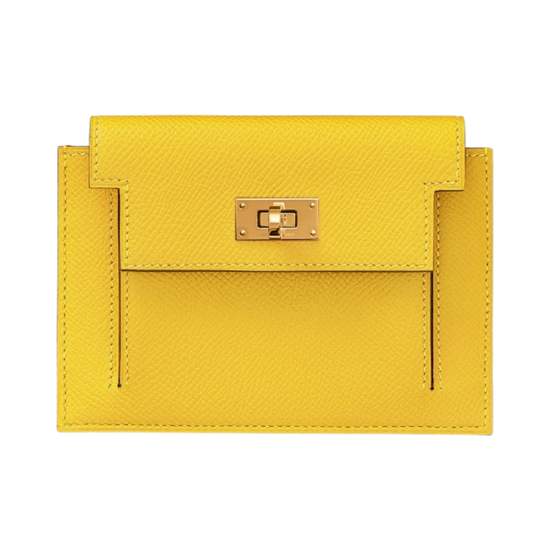 에르메스 켈리 포켓 컴팩트 지갑 앱송 & 골드 하드웨어 죤 드 나폴리