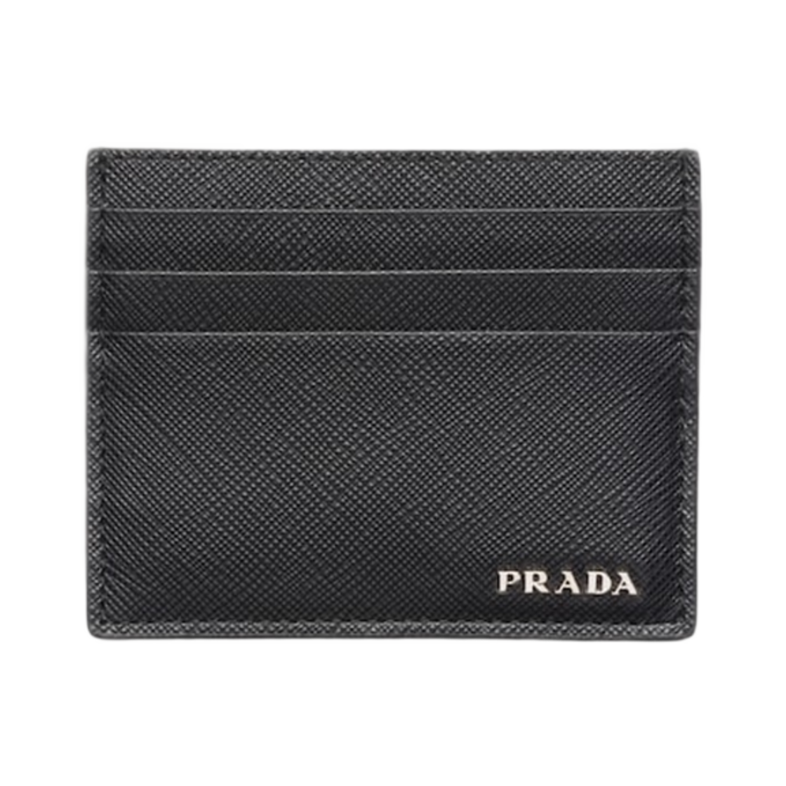 2MC025-2FPJ-F0002 Prada Saffiano Leather Card Holder Black