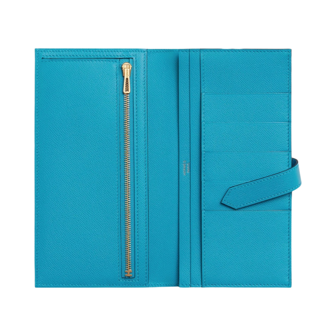 에르메스 베안 지갑 마담 & 골드 하드웨어 블루 프리다(Hermes Bearn Wallet Madame & Gold Bleu Frida) - 2